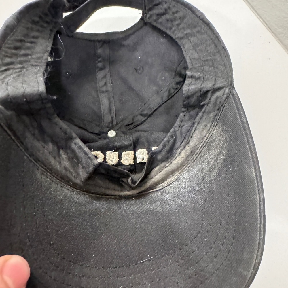 Starbucks Hat Cap Spellout Strap Back Black Employee Adjustable - Picture 6 of 7